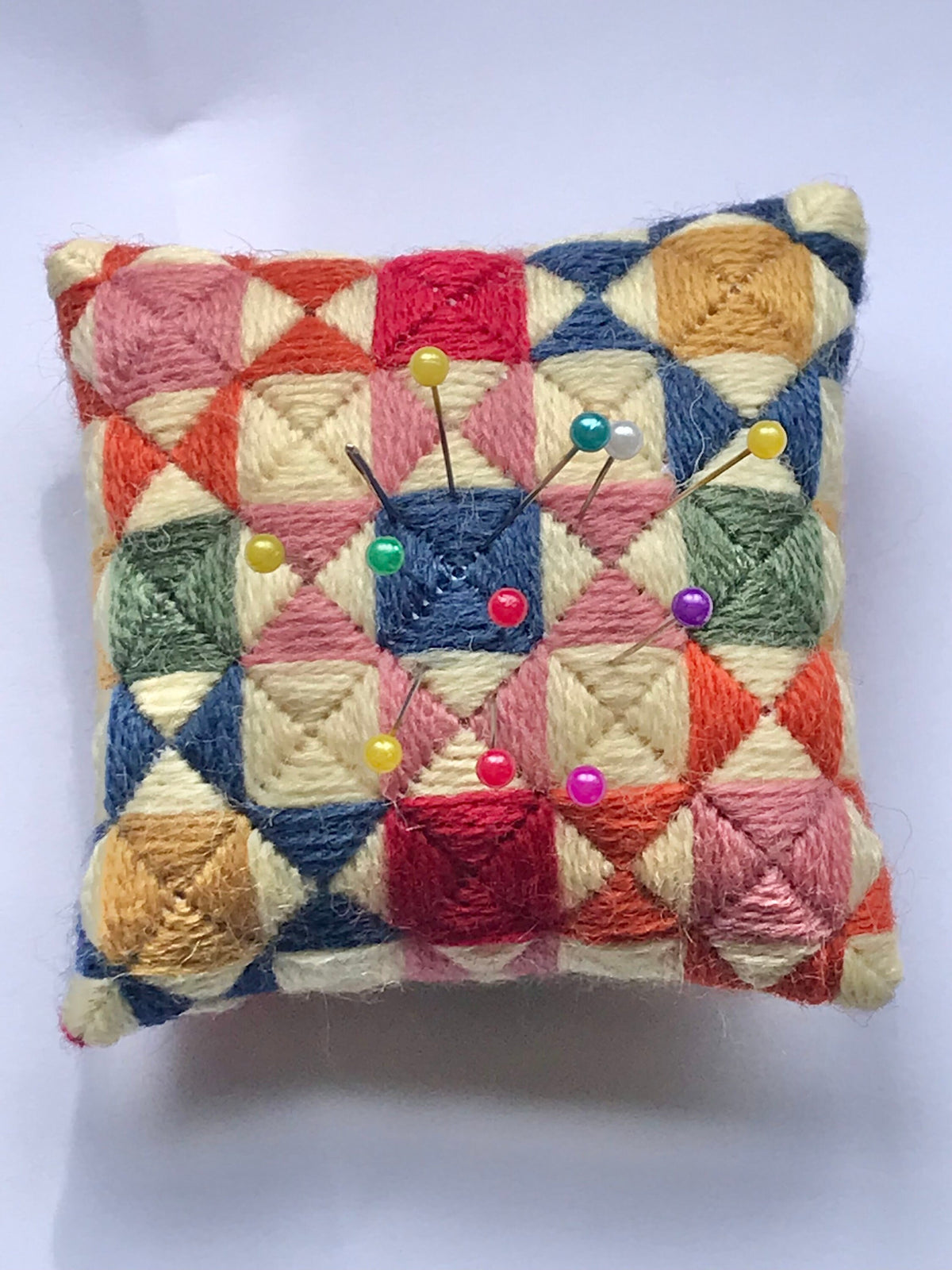 Needlepoint Pincushion Kit: Appletons Crewel Wool Tapestry
