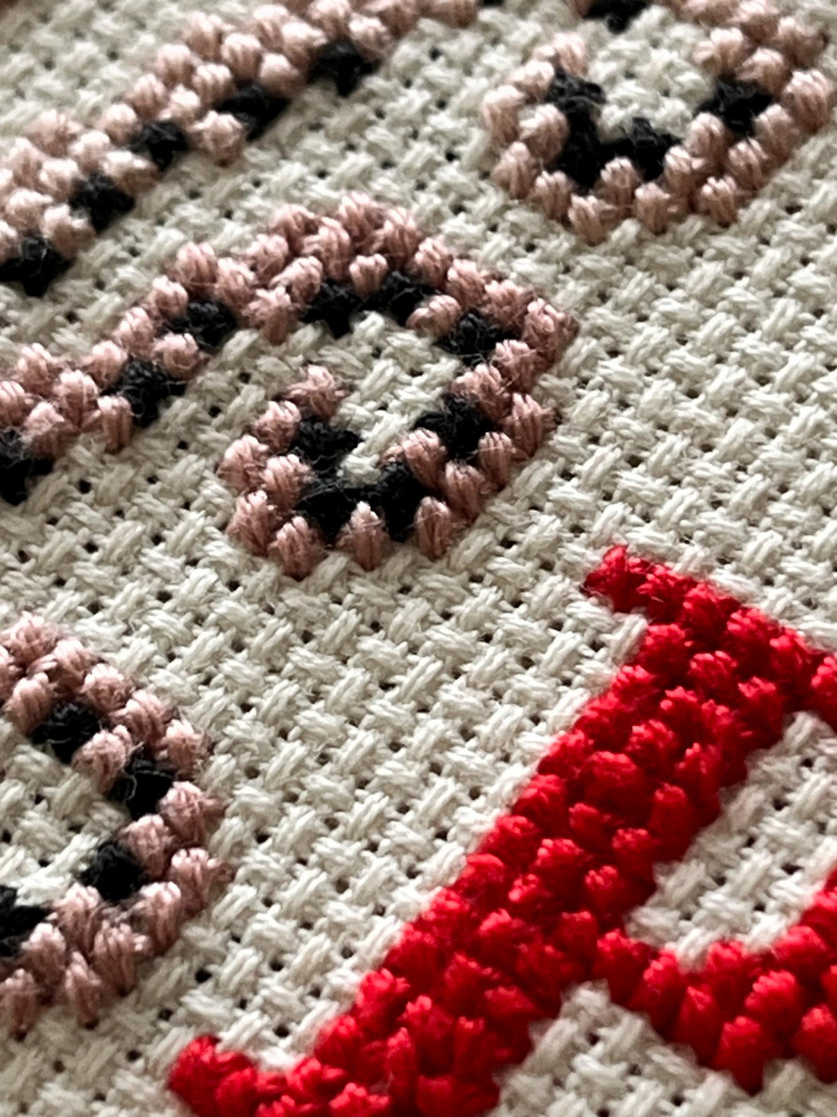 Cross Stitch Birth Sampler Alphabet Sampler Kit - finished design 46cm x 34cm