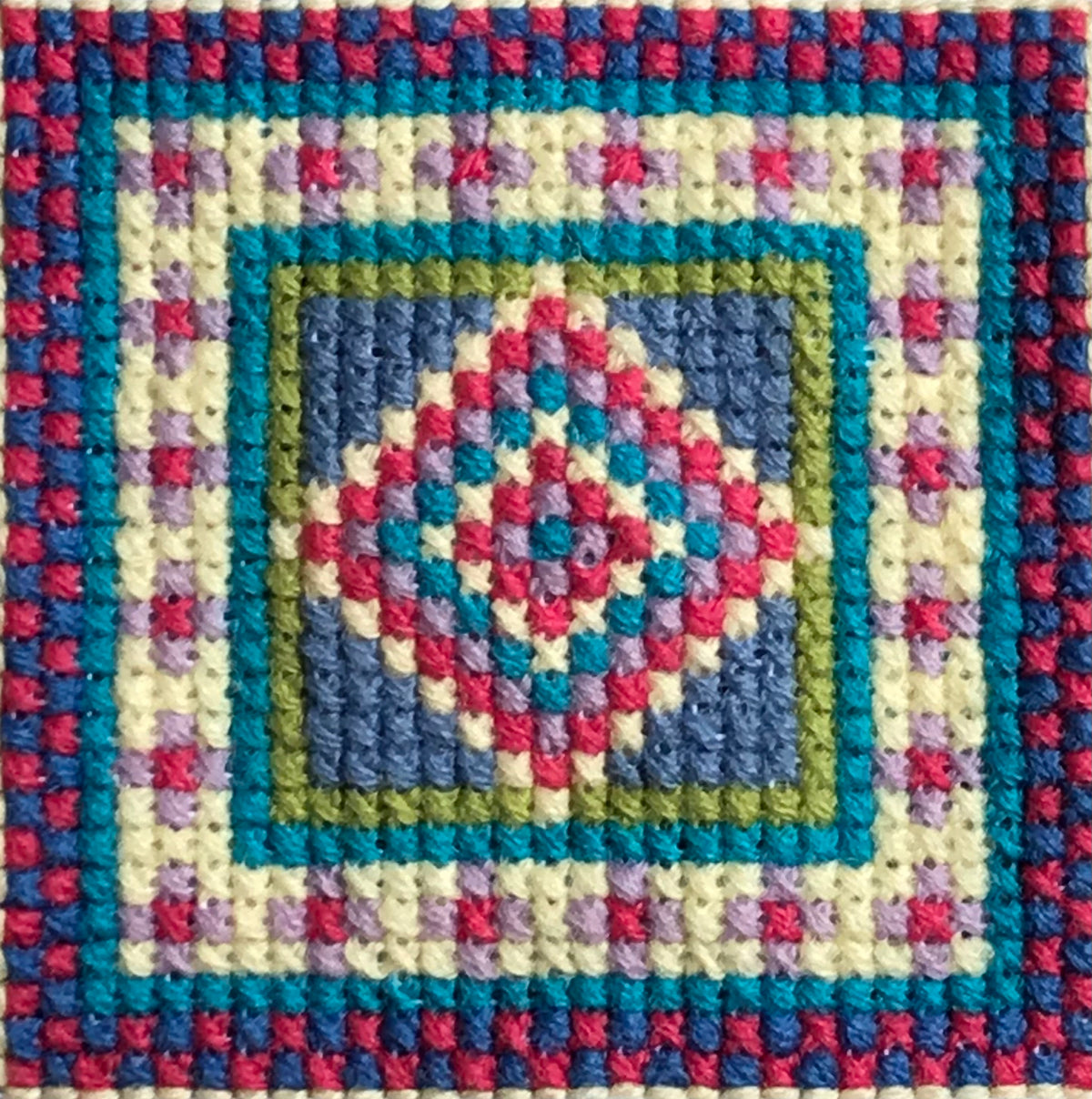 Cross Stitch Kit: Pincushion Appletons Wool, Designed in England