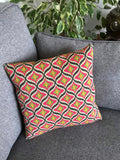 Bargello Needlepoint 14" Cushion Kit: Appletons Wool, Velvet Back (14”)