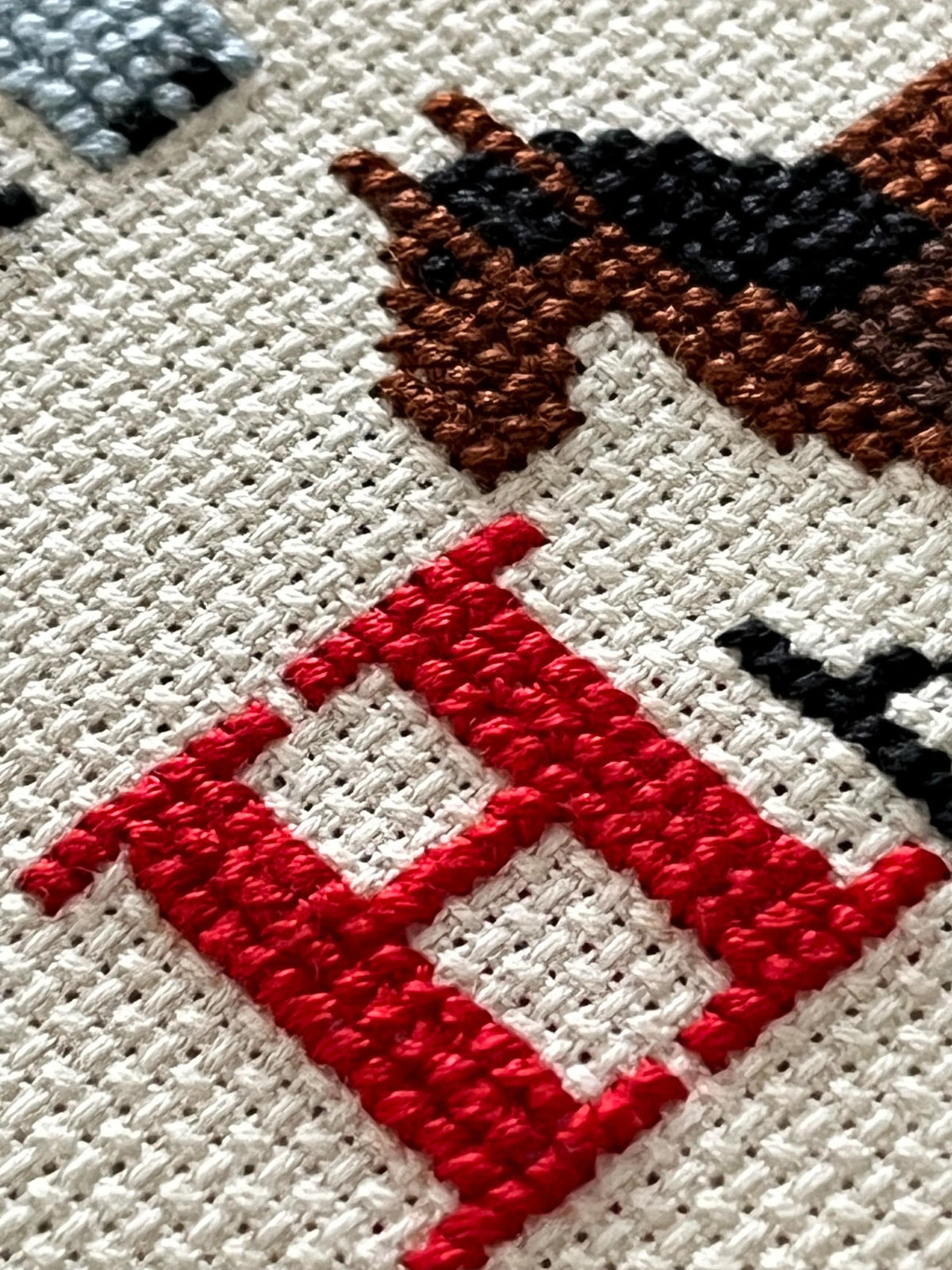 Cross Stitch Birth Sampler Alphabet Sampler Kit - finished design 46cm x 34cm