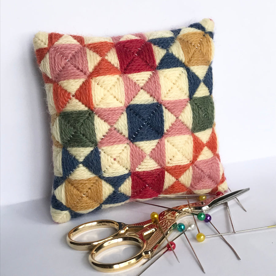 Needlepoint Pincushion Kit: Appletons Crewel Wool Tapestry
