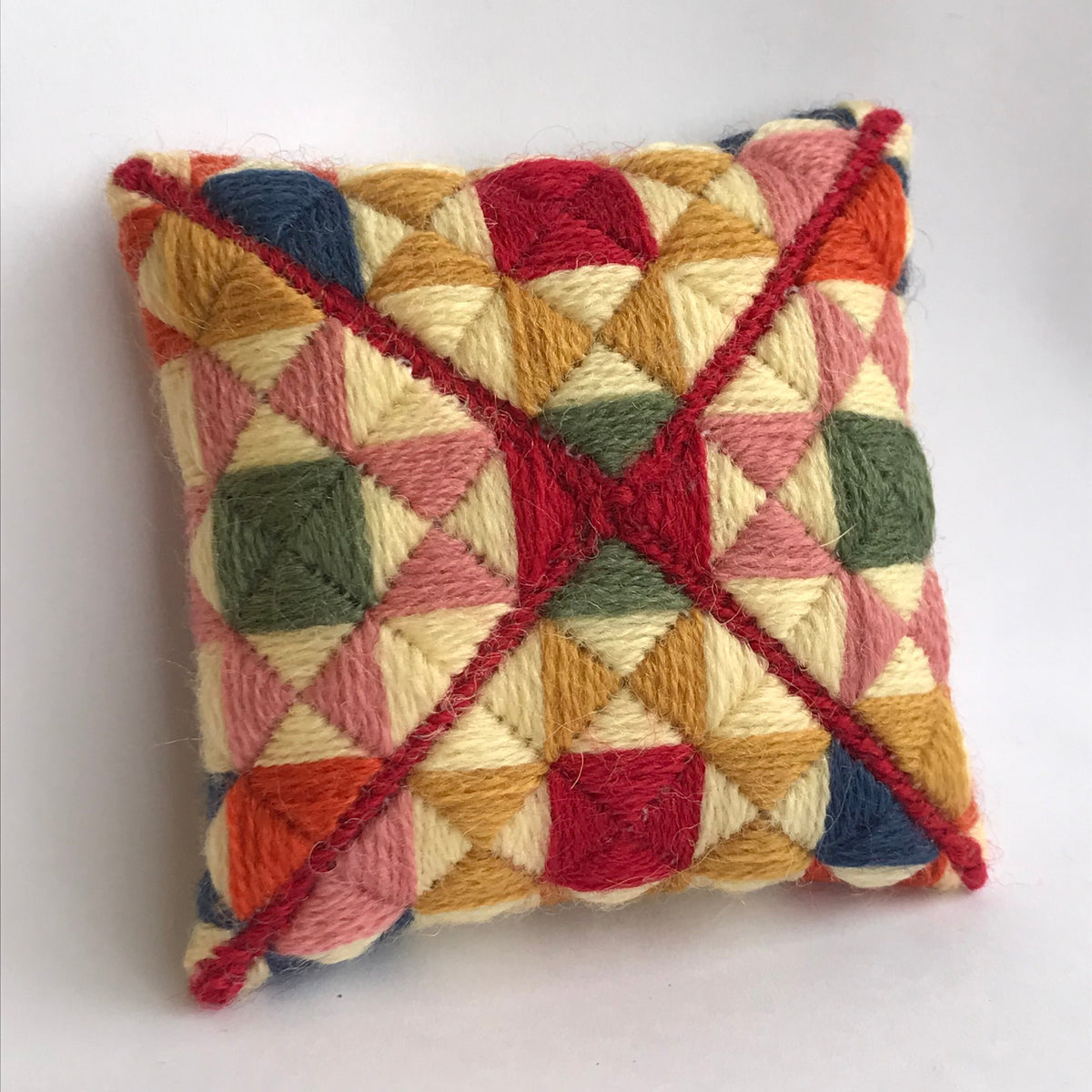 Needlepoint Pincushion Kit: Appletons Crewel Wool Tapestry