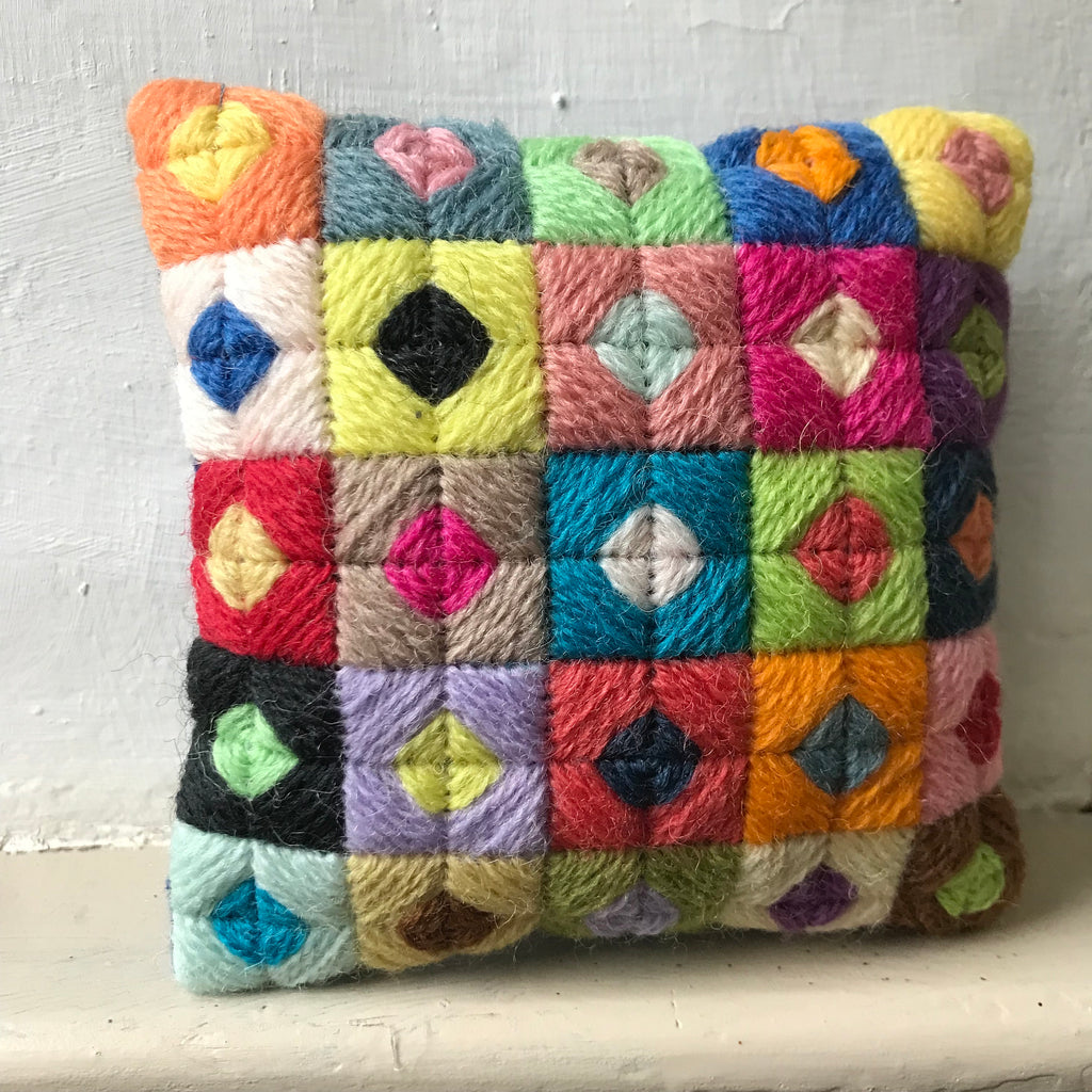 Needlepoint Pincushion Kit: Appletons Wool Tapestry, Zweigart Canvas