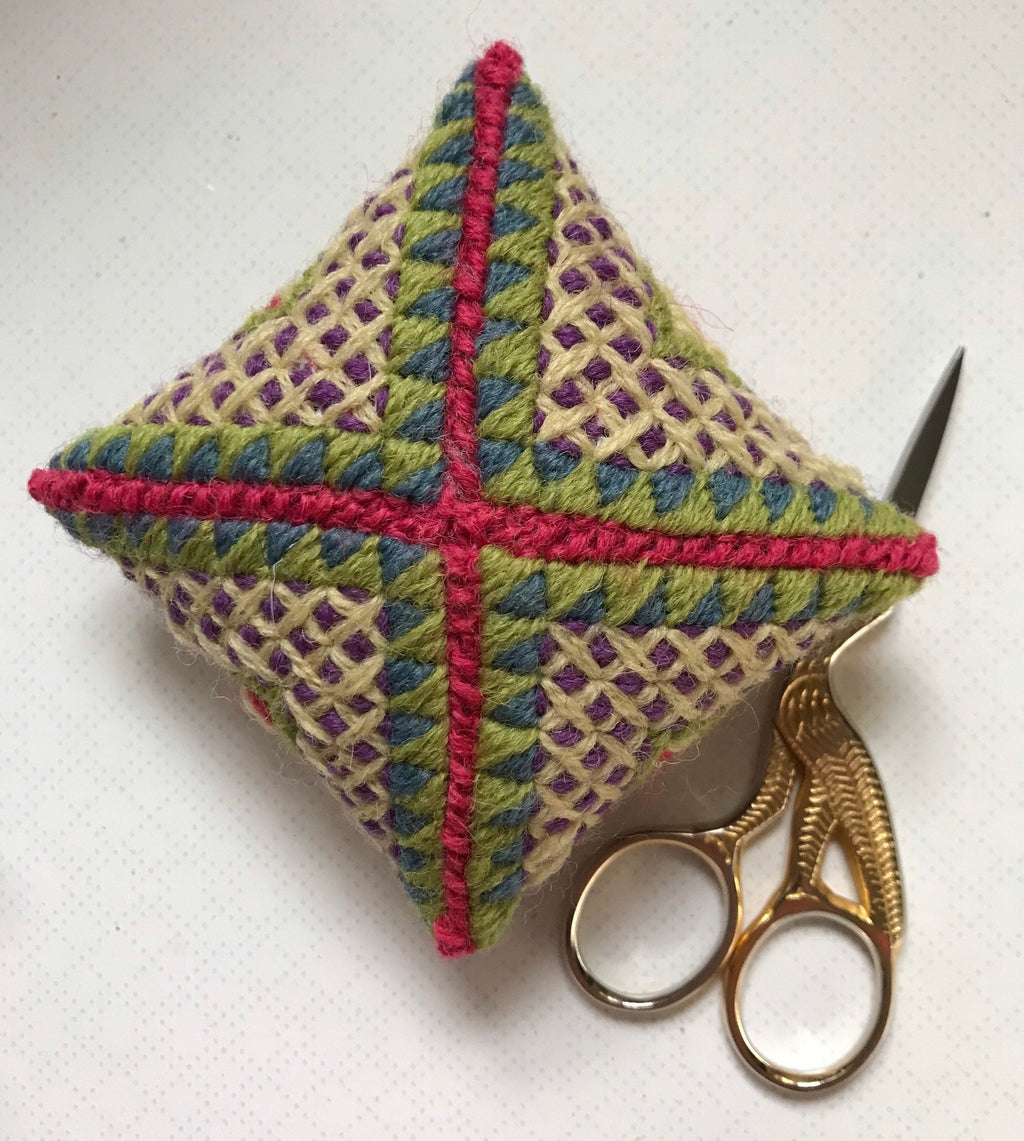 Tapestry Pincushion Kit: Appletons Wool Needlepoint Embroidery