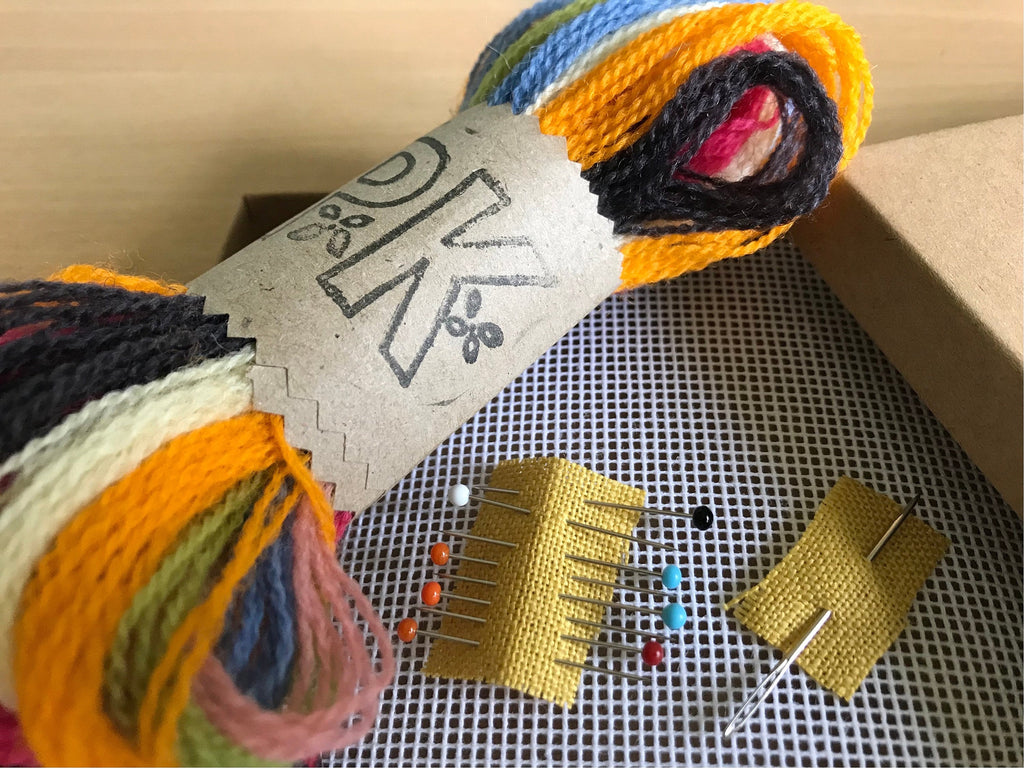 Pincushion Cross Stitch Kit, Needlepoint Kit, Embroidery Kit, Cross Stitch Pincushion Kit, Needlepoint Pincushion Kit