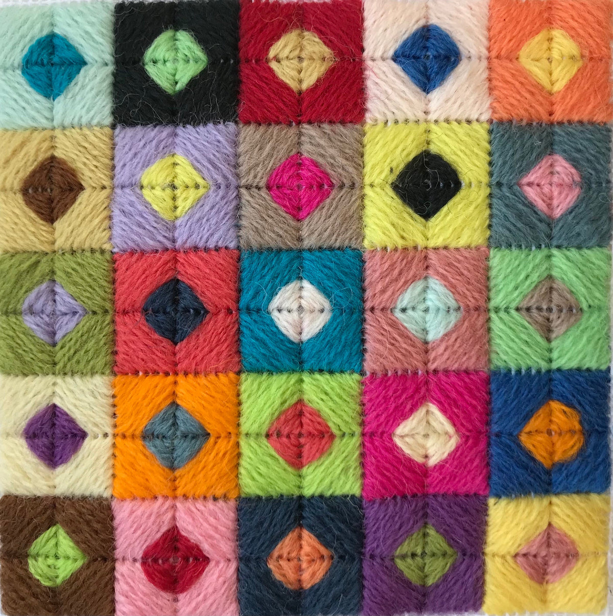 Needlepoint Pincushion Kit: Appletons Wool Tapestry, Zweigart Canvas