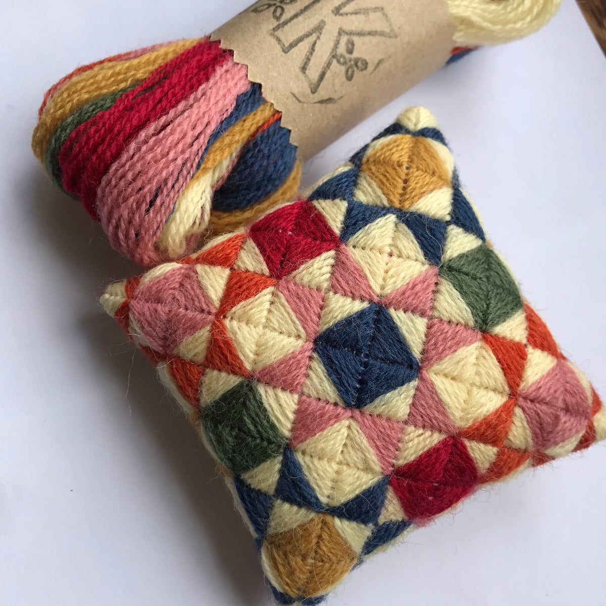 Needlepoint Pincushion Kit: Appletons Crewel Wool Tapestry