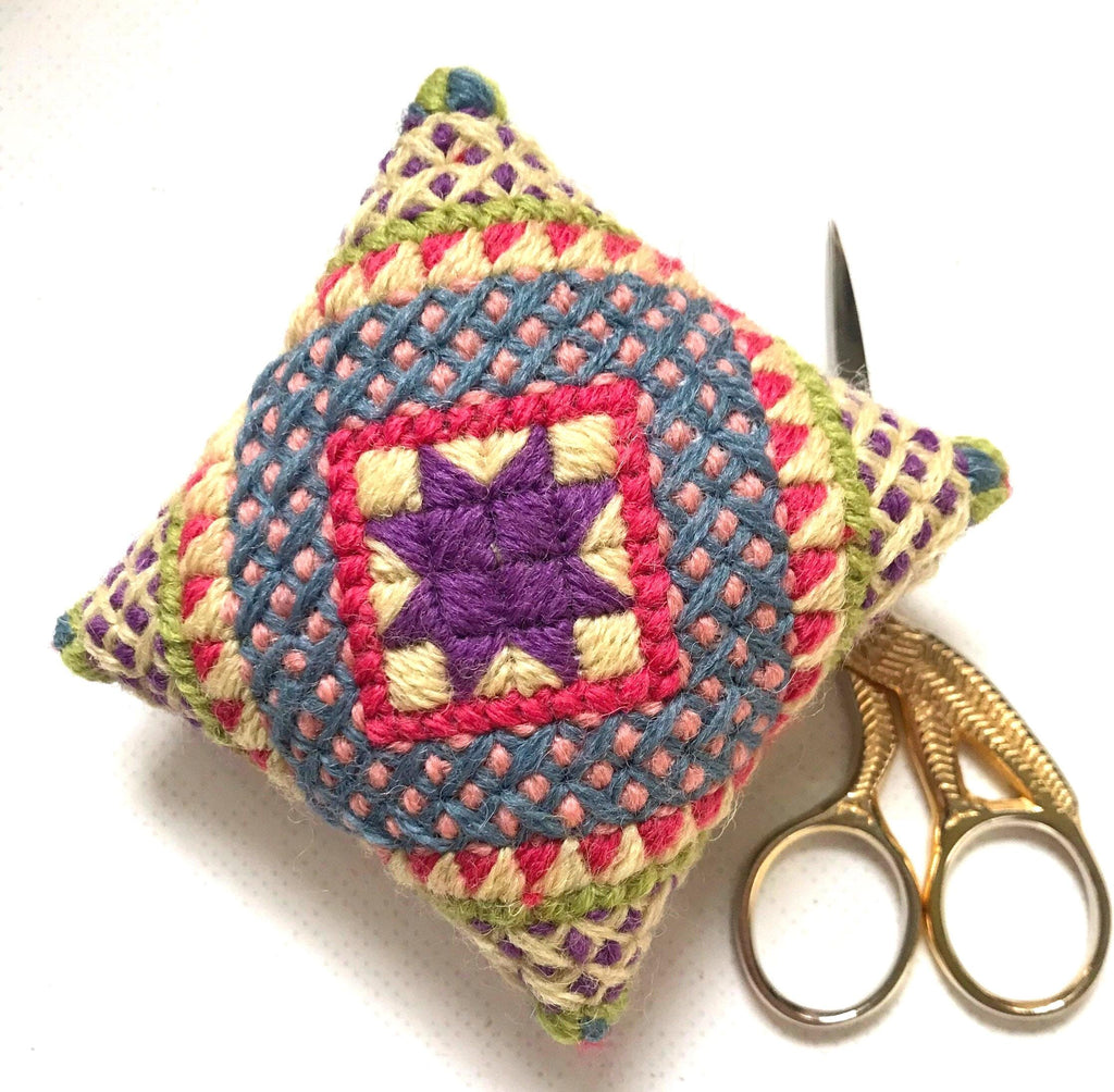 Tapestry Pincushion Kit: Appletons Wool Needlepoint Embroidery